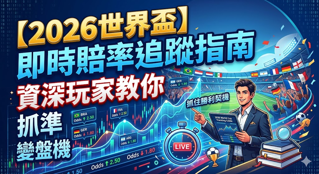 【2026世界盃】即時賠率追蹤指南：資深玩家教你抓準變盤時機