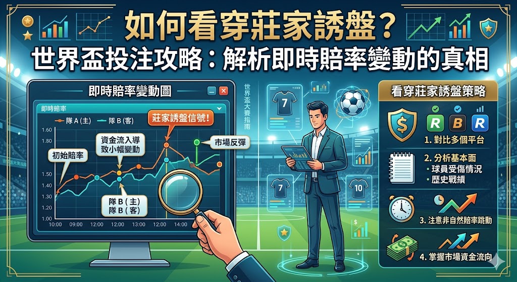 如何看穿莊家誘盤？世界盃投注攻略：解析即時賠率變動的真相