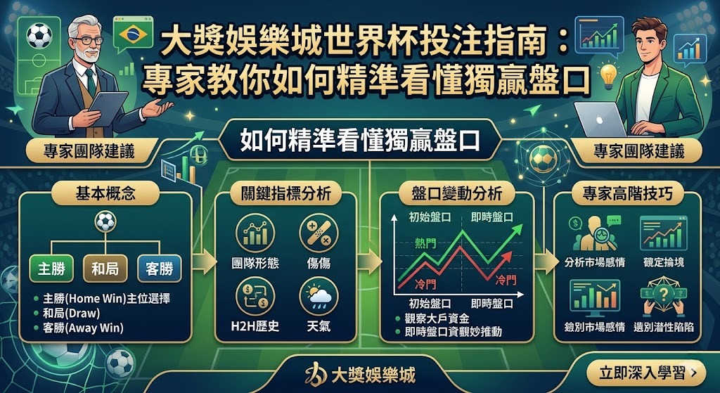 專家教你如何精準看懂獨贏盤口