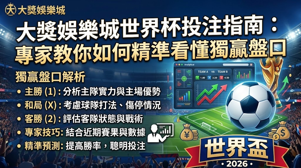 專家教你如何精準看懂獨贏盤口