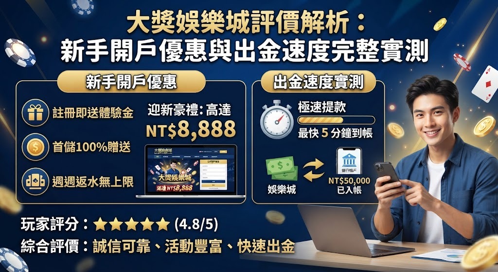 立即領取新手專屬禮!解鎖最高首儲贈點與限時體驗金